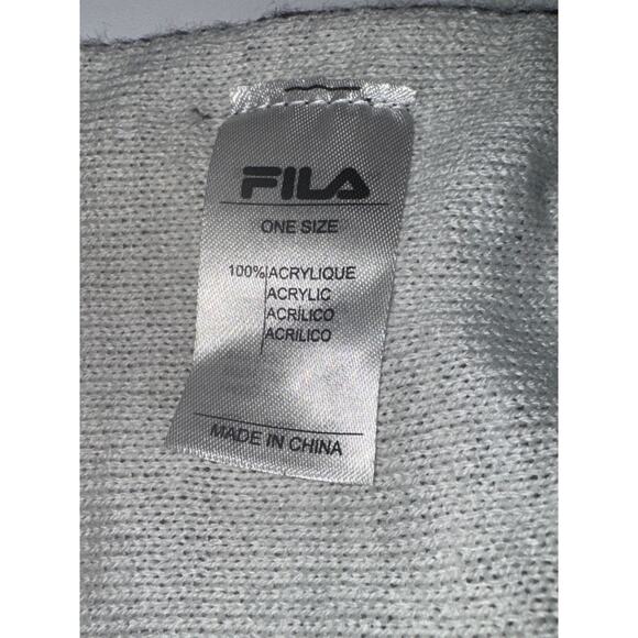 Fila Winter Scarf Unisex Mens Womens Red White Blue Urban Hip Hop Hipster Y2K - Picture 6 of 8